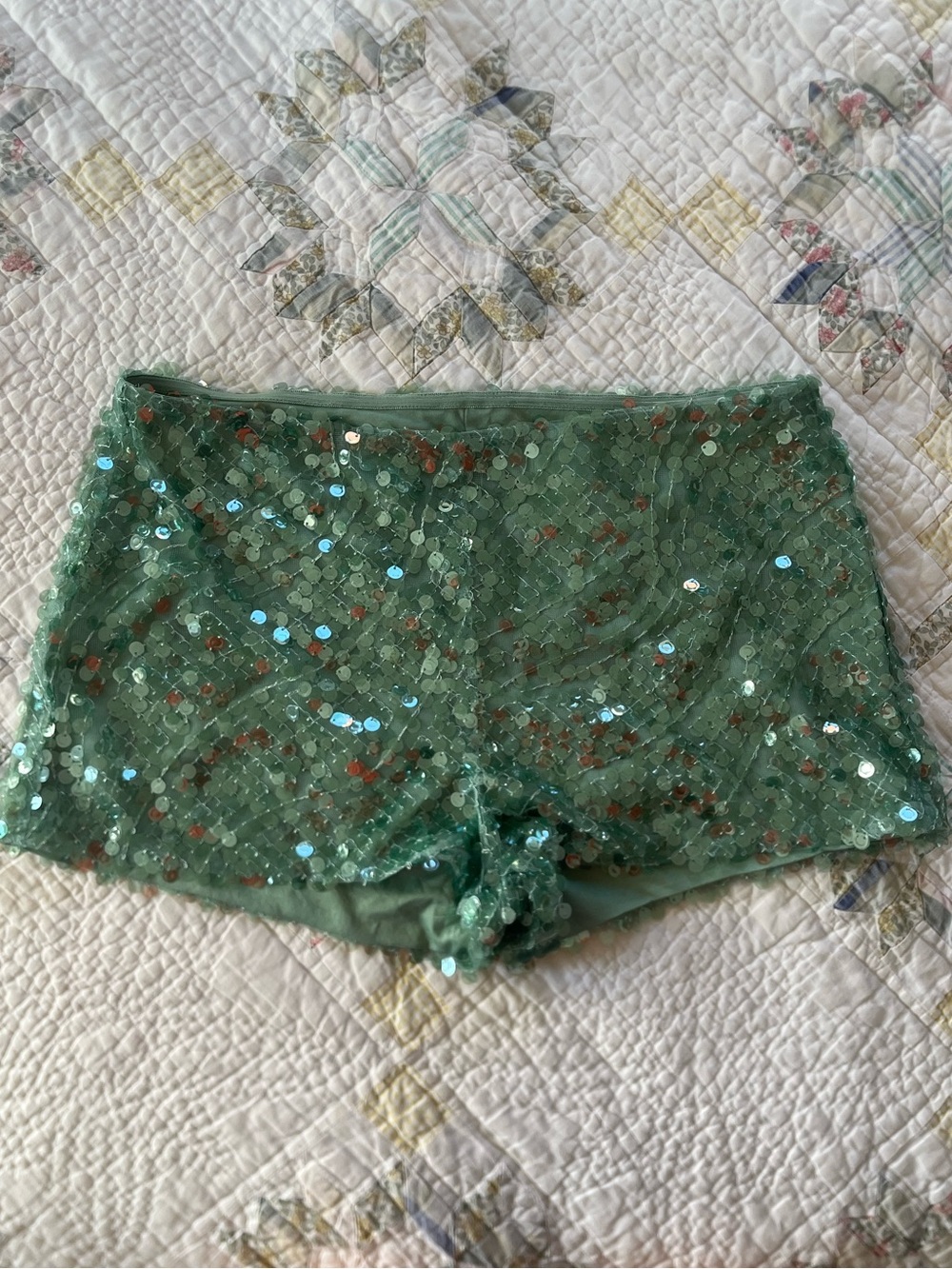 Peppermayo Sequin Mesh Shorts